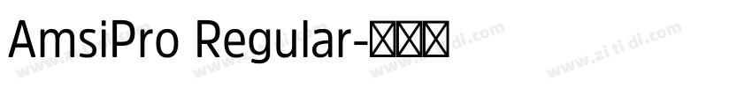 AmsiPro Regular字体转换